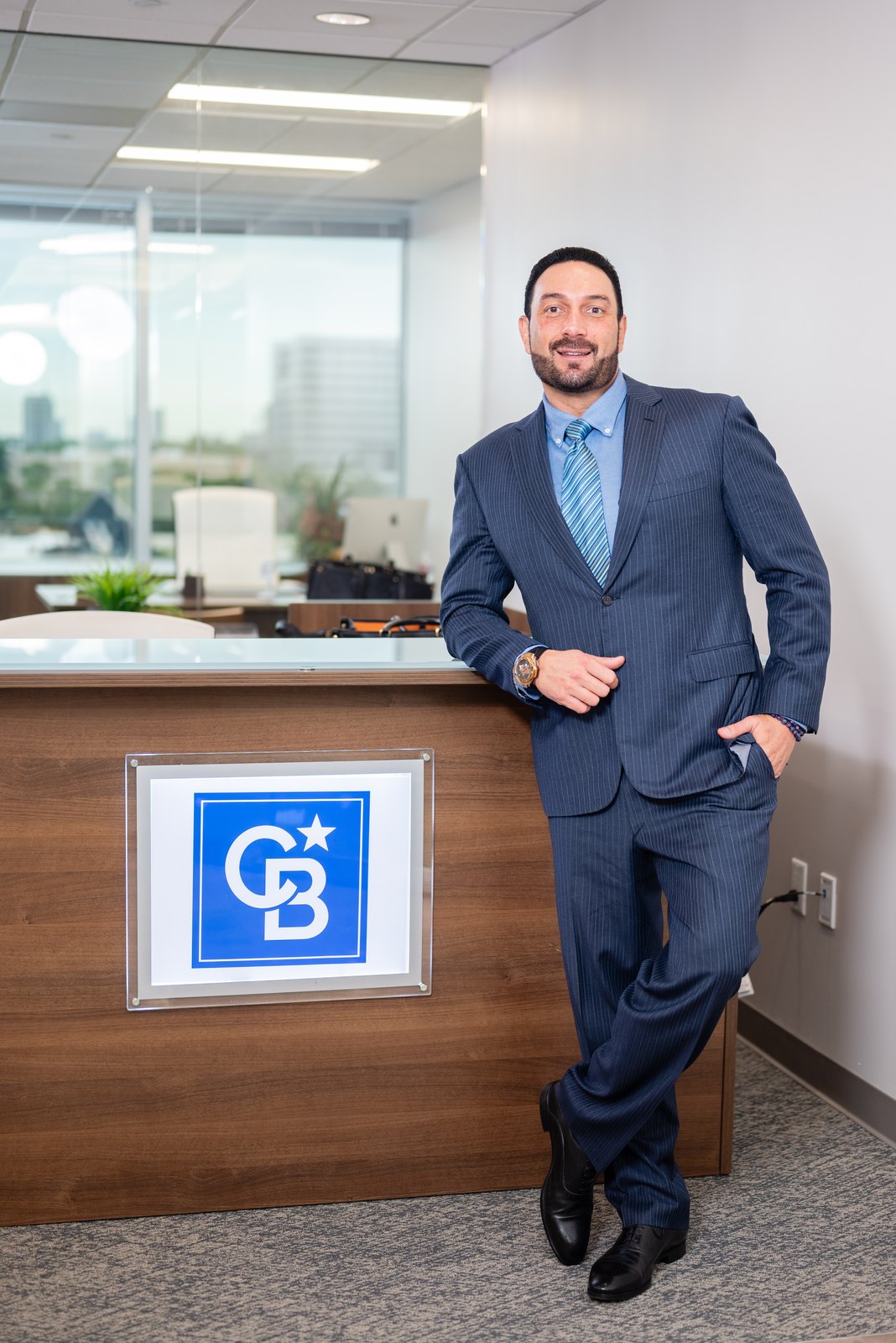 Mark N Noor at the Coldwell Banker Commercial Universal office in Houston